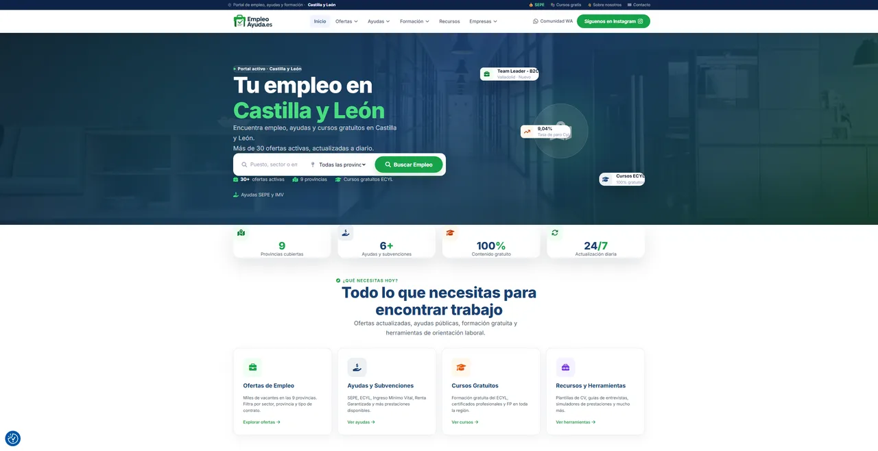 EmpleoAyuda, portal de empleo en Castilla y León